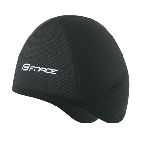 čepice pod přilbu FORCE zimní, černá (čepice pod přilbu)