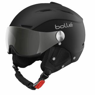 Lyžařská helma Bollé Backline Visor Soft Black-Silver (lyžařská helma)