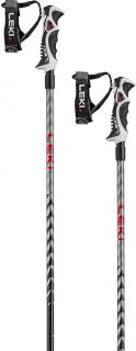Lyžařské hole Leki Hot Shot S - eloxal black/anodized grey/bright red (Lyžařské hole Leki Hot Shot S )