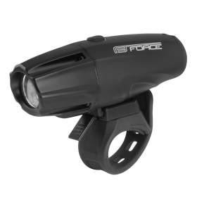 světlo přední FORCE SHARK 700LM USB, černé (světlo přední)