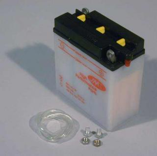 Baterie JMT (baterie 6N11A-1B + ACID PACK (s balením kyseliny), 6V 11Ah, rozměry 122x62x132mm)