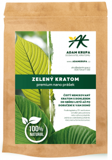 Zelený kratom premium nano prášek Hmotnost: 1 kg