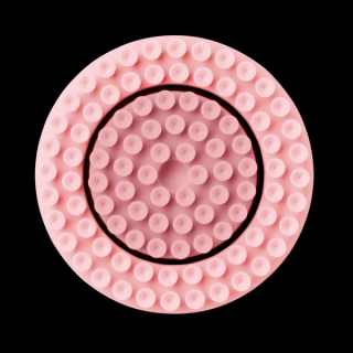 LumiSpa iO silikonová hlavice růžová jemná