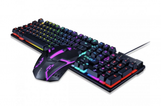 AquaGlow herní podsvícená klávesnice + myš