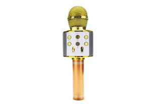 Bezdrátový karaoke mikrofon WS-858 - Rose Gold Barva: Gold
