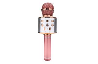 Bezdrátový karaoke mikrofon WS-858 - Rose Gold Barva: Rosegold