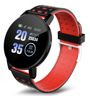 Chytré fitness hodinky 119s Plus Barva: Červená
