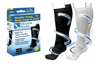 Kompresní zdravotní ponožky - Miracle Socks - 2 páry