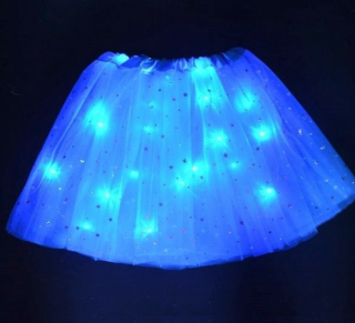 LED svítící sukně Princess Barva: Modrá