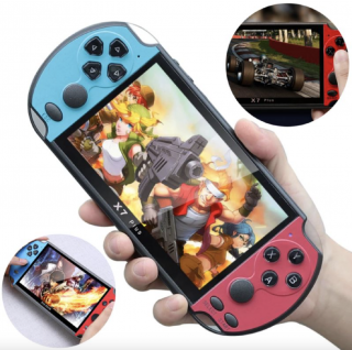 Přenosná herní konzole X7 Plus 5,1″ LCD, 8GB, 10 000 vestavěných her