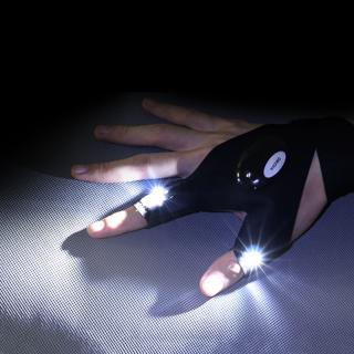 Rukavice s LED světlem. Svítící rukavice