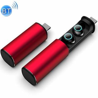 S5 Twins Sportovní magnetické sluchátka Tws Bluetooth V5.0 Bezdrátová sluchátka Barva: Červená