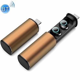 S5 Twins Sportovní magnetické sluchátka Tws Bluetooth V5.0 Bezdrátová sluchátka Barva: Zlatá