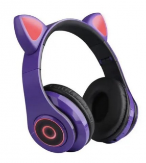 Sluchátka s ušima B39 Barva: Fialová