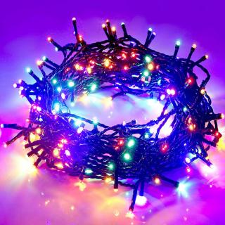 Vánoční LED řetěz 21M 210LED světel - BAREVNÁ