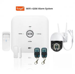 TUYA Wi-Fi / GSM alarm systém s venkovní kamerou AS-10GDT