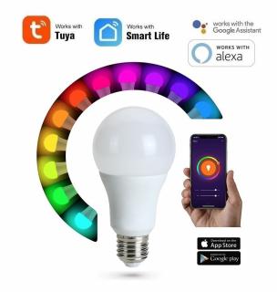 TUYA WiFi LED žárovka 9W E27  PST-WFA19
