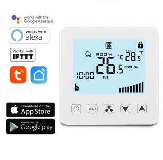 TUYA WIFI termostat pro klimatizace a fan coily AS-HY08AC-4