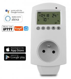 TUYA WIFI termostat se zásuvkou AS-HY02TP