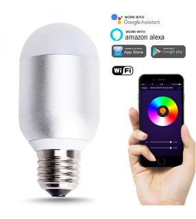Wi-fi chytrá LED žárovka P110 dálkově ovládaná aplikací, 5W, E27 (Model: P110)