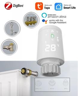 Zigbee chytrá termostatická hlavice –TUYA, Android/iOS (Model: AS-HY368)