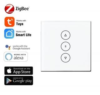Zigbee chytrý ovladač na rolety/žaluzie  - TUYA, Android/iOS (Model: AS-ZB-EC)