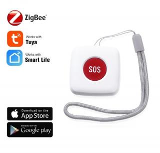 Zigbee nouzové SOS tlačítko - Tuya, Android/iOS (Model: AS-ZB-S1)