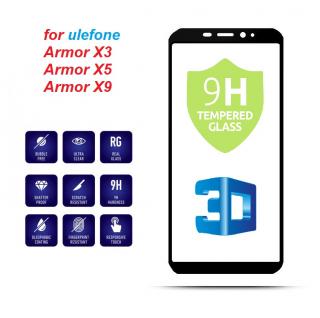 UleFone Armor X3 Armor X5 Armor X9 , 3D temperované ochranné sklo, temp. glass  (UleFone Armor X3 Armor X5 Armor X9, 3D temperované ochranné sklo, tempered glass + příslušenství)