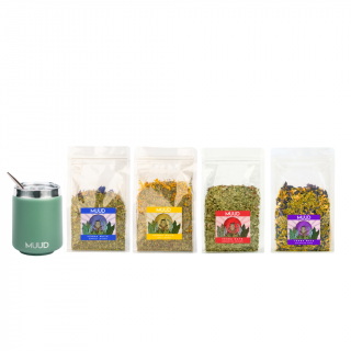 MUUD Advanced Set Yerba Mate Typ Kalabasy: Ocelová - Zelená