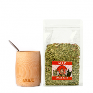 MUUD Basic Set Yerba Mate Druh mixu: ČERVENÁ: Seasonal Healer, Typ kalabasy: Bambusová