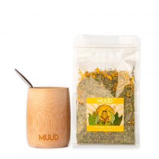 MUUD Basic Set Yerba Mate Druh mixu: ORANŽOVÁ: Holy Mood, Typ kalabasy: Bambusová