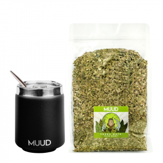 MUUD Basic Set Yerba Mate Druh mixu: ZELENÁ: Pure Spirit, Typ kalabasy: Ocelová - Černá