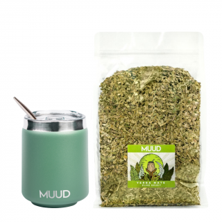 MUUD Basic Set Yerba Mate Druh mixu: ZELENÁ: Pure Spirit, Typ kalabasy: Ocelová - Zelená