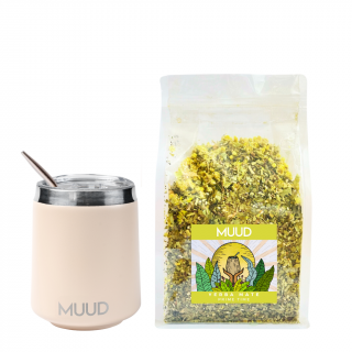 MUUD Basic Set Yerba Mate Druh mixu: ŽLUTÁ: Prime Time, Typ kalabasy: Ocelová - Béžová