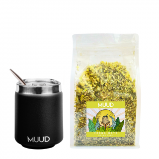 MUUD Basic Set Yerba Mate Druh mixu: ŽLUTÁ: Prime Time, Typ kalabasy: Ocelová - Černá