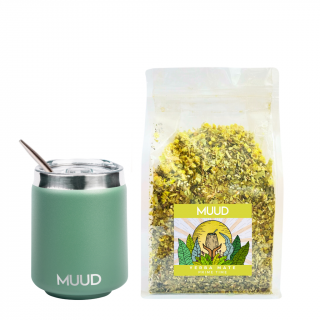 MUUD Basic Set Yerba Mate Druh mixu: ŽLUTÁ: Prime Time, Typ kalabasy: Ocelová - Zelená