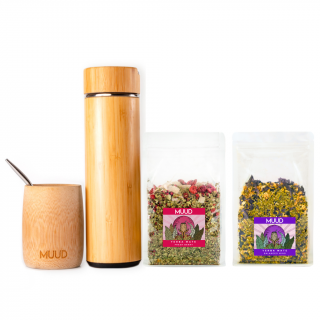 MUUD Starterpack Yerba Mate První mix: FIALOVÁ: Balanced Mind, Druhý mix: RŮŽOVÁ: Fresh Berry