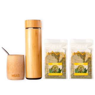 MUUD Starterpack Yerba Mate První mix: ORANŽOVÁ: Holy Mood, Druhý mix: ORANŽOVÁ: Holy Mood