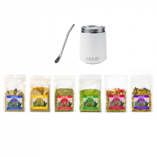 Testerpack Yerba Mate | MUUD Typ Kalabasy: Ocelová - Bílá