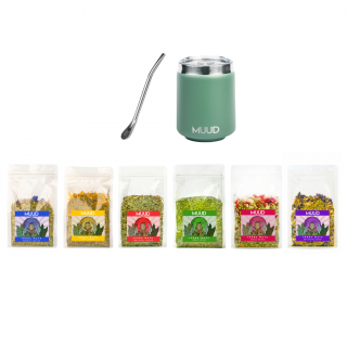 Testerpack Yerba Mate | MUUD Typ Kalabasy: Ocelová - Zelená
