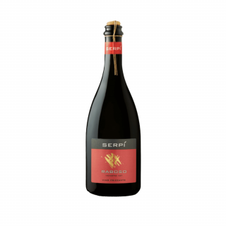 SERPÍ Raboso IGT Frizzante - červené šumivé víno 0,75l - 6 ks