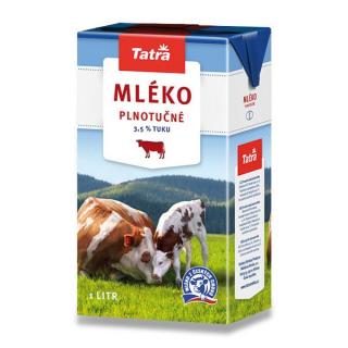 Tatra - plnotučné MLÉKO  1l  - 12ks