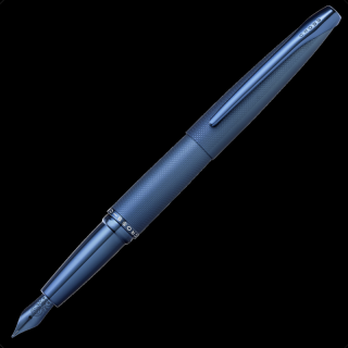 ATX, plnicí pero, modré kartáčované  Dark Blue PVD Hrot: (F) tenký hrot