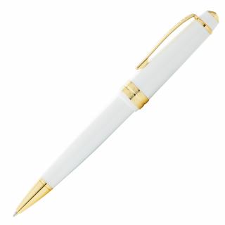 Bailey light, kuličkové pero, bílé-zlaté  Glossy White/Gold