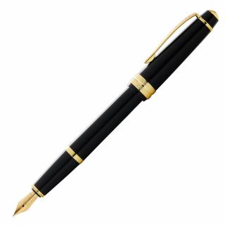 Bailey light, plnicí pero, černé-zlaté  Glossy Black/Gold Hrot: (M) střední