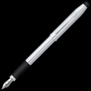 Century II, plnicí pero, chromové  Lustrous Chrome Hrot: (F) tenký hrot