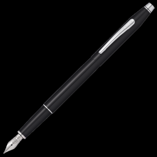 Classic Century, plnicí pero, černé  Black Lacquer Hrot: (F) tenký hrot