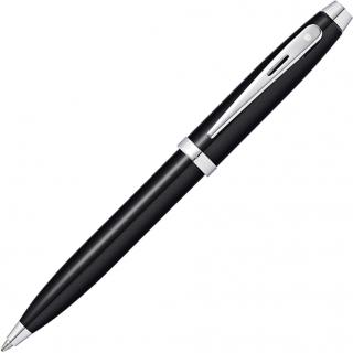 Sheaffer 100, kuličkové pero, celočerná  Glossy Black/Chrome Plated