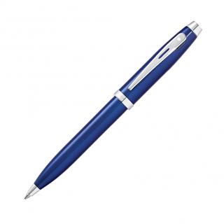 Sheaffer 100, kuličkové pero, celomodrá  Glossy Blue/Chrome Plated