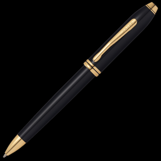 Townsend, kuličkové pero, černé s pozlacením  Classic Black